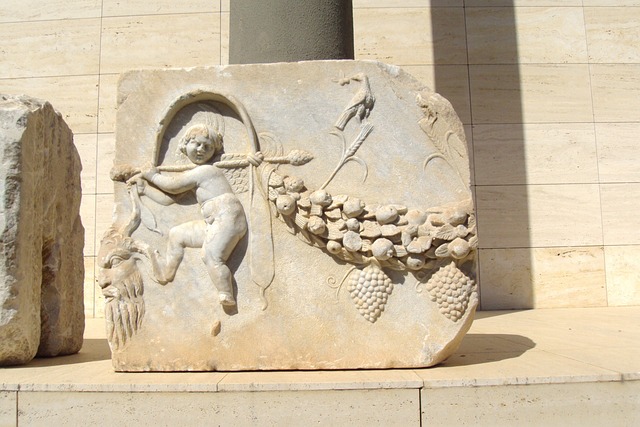 Statue of a child in Antalya archaeological Museum. Antalya,Turkey.