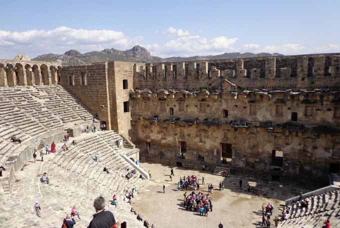 Aspendos amphitheater in Turkey - Turkey's 15 Best Historical Sites