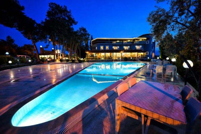 white-heaven-hotel-pamukkale-turkey-family-holidays - Turkey Family Holidays Exterior of White Heaven Hotel in Pamukkale, Turkey.