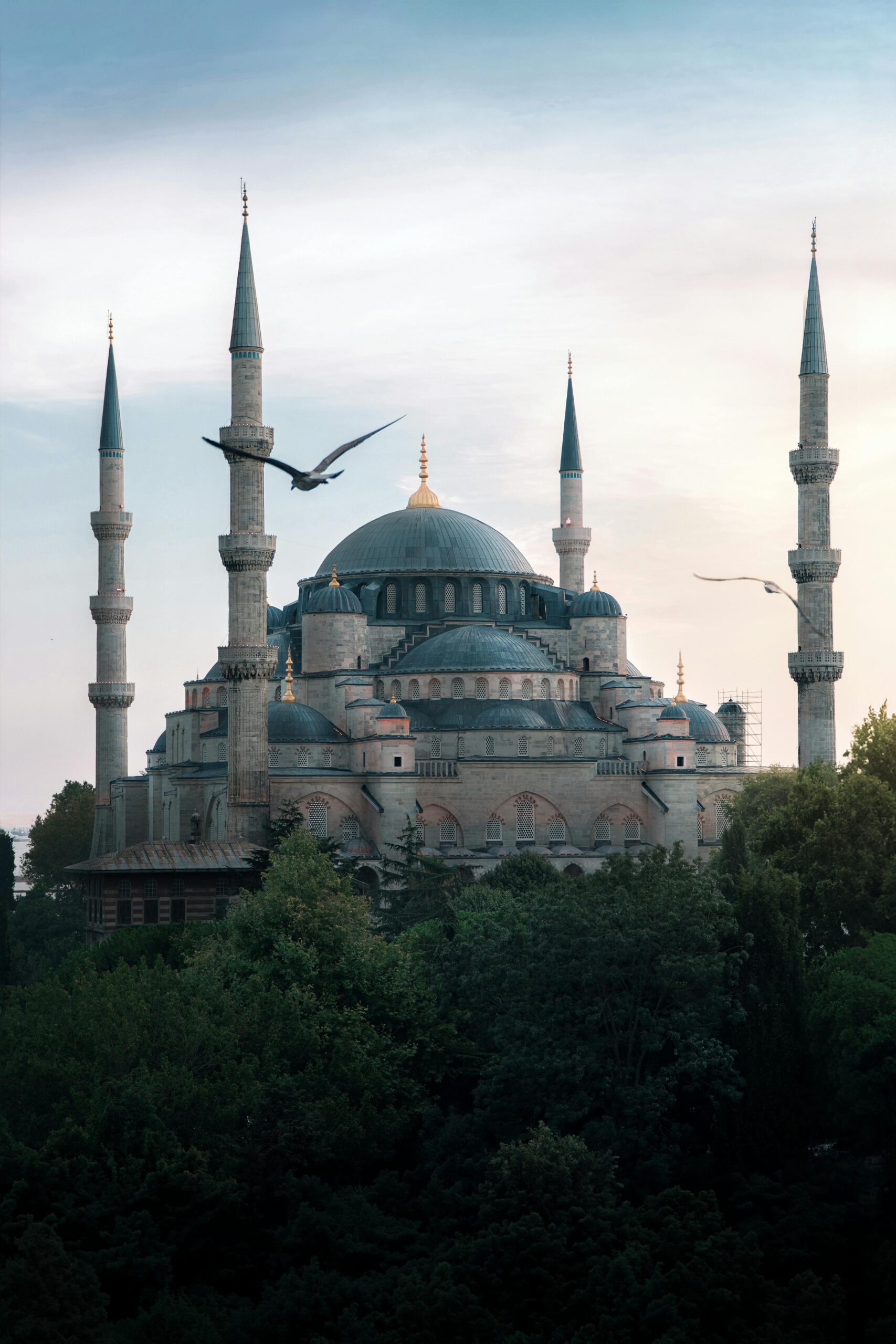 View of the Blue Mosque in Istanbul, Turkey.