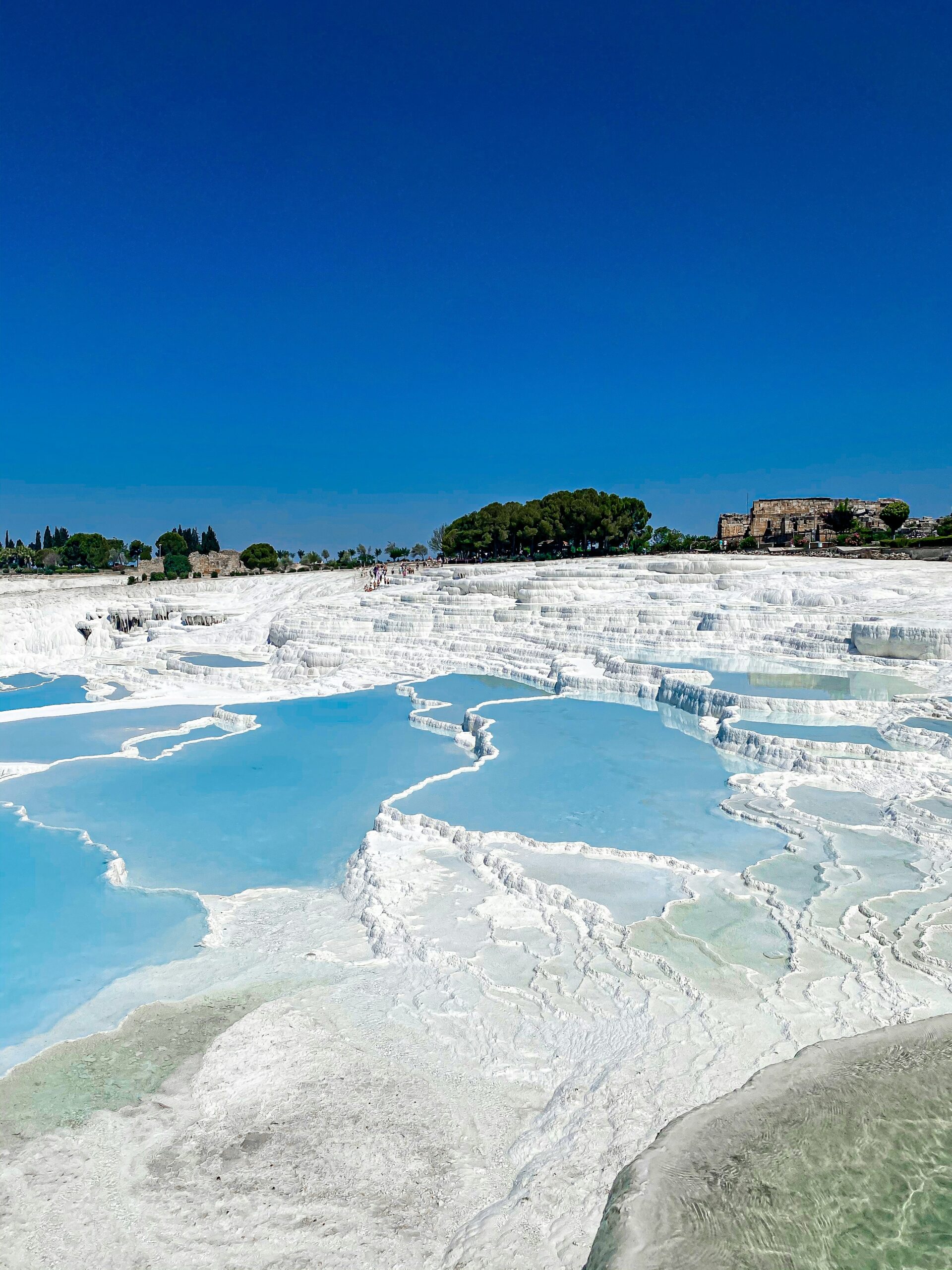 View of thermal water in Pamukkale