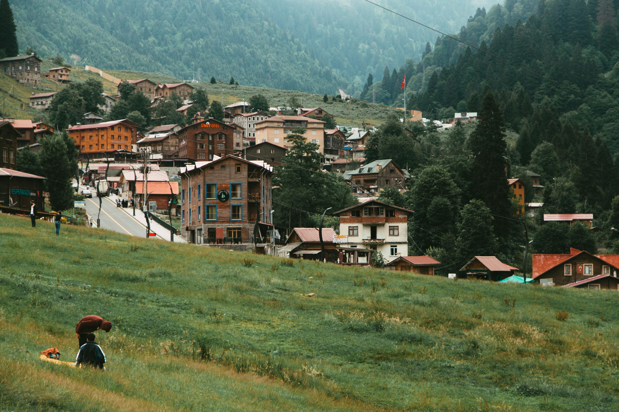  A village in Ayder Plateau