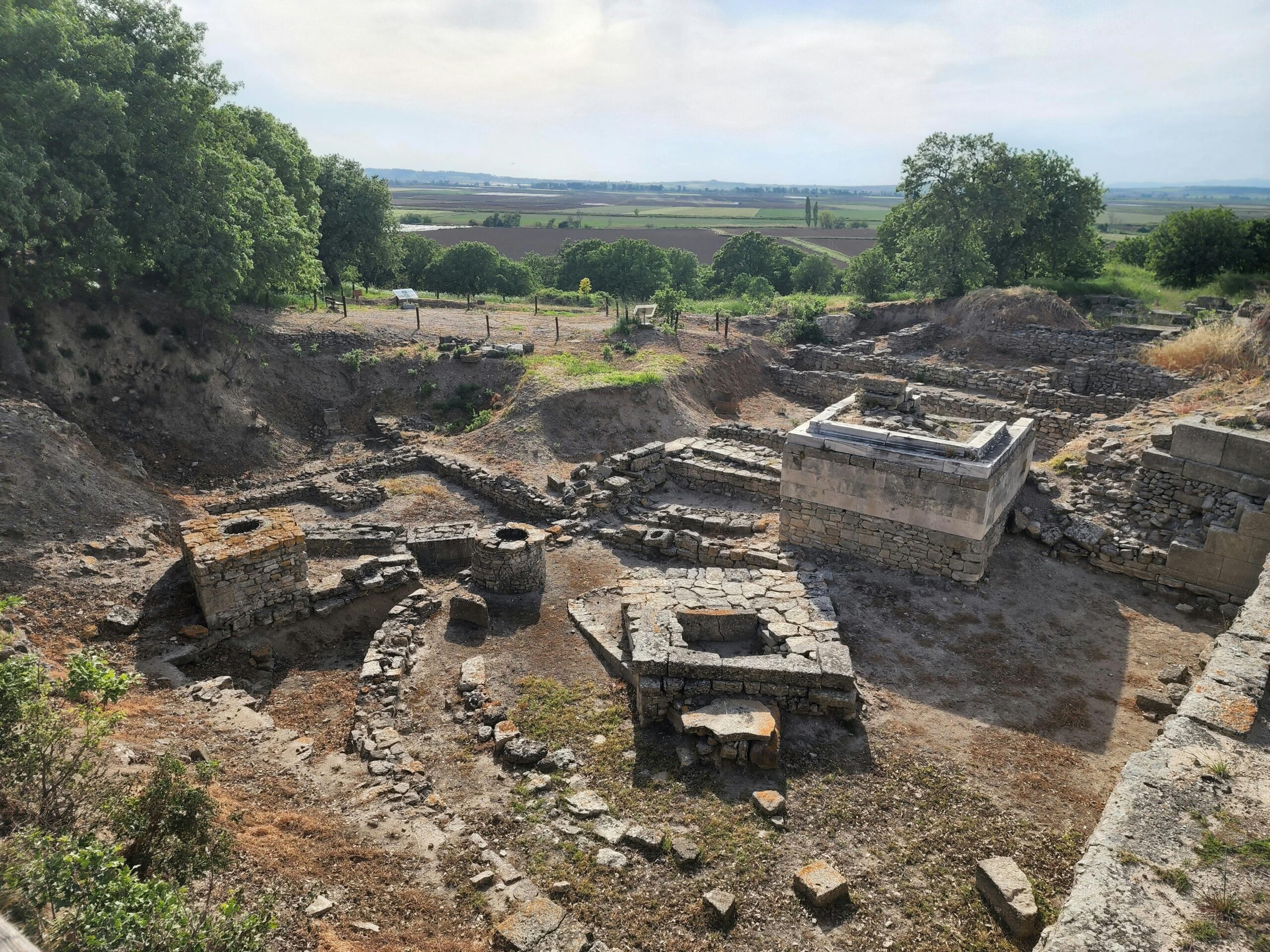 Photo of ruins of the ancient city of Troy in Istanbul,Turkey.