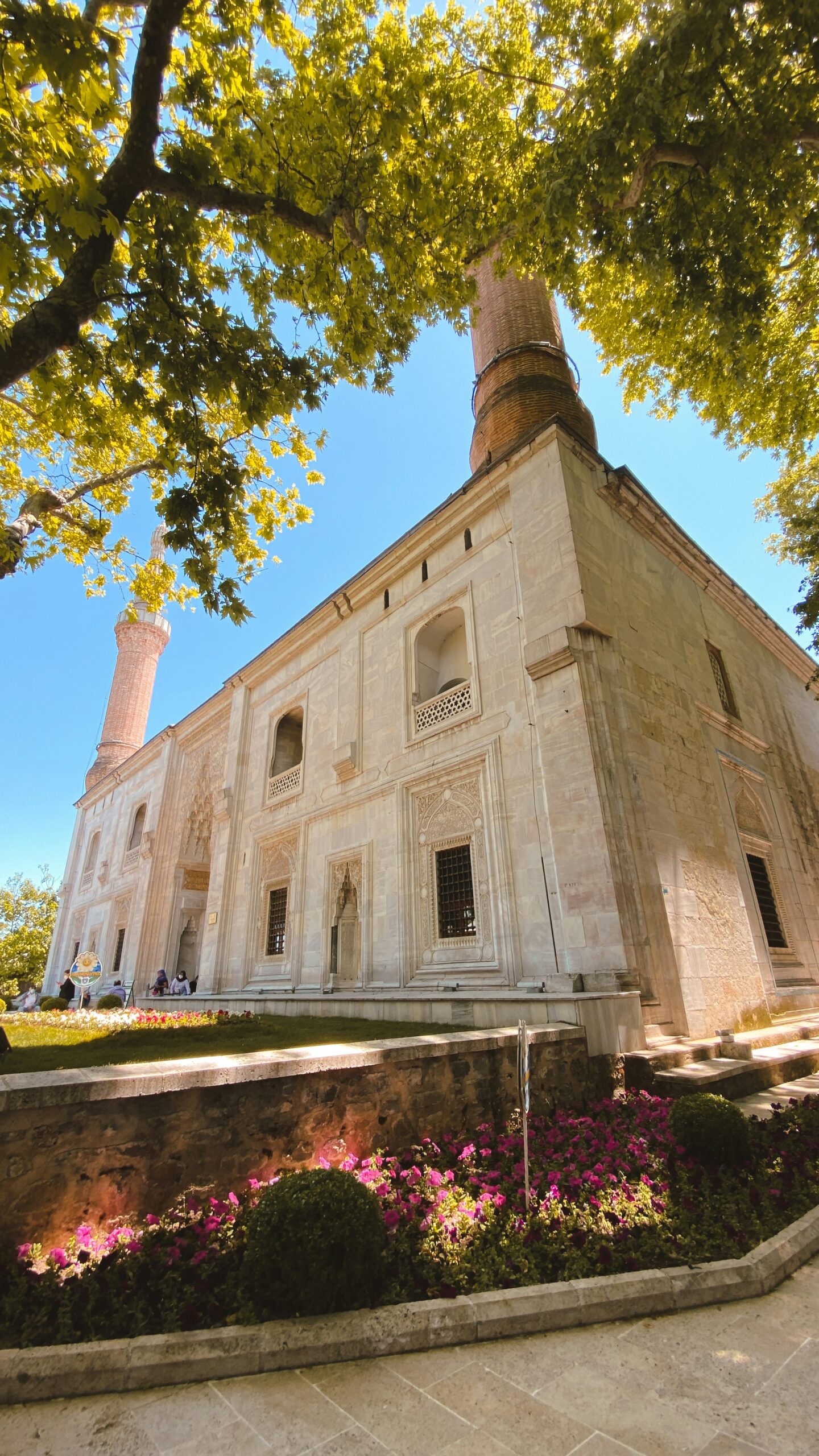 A large white building