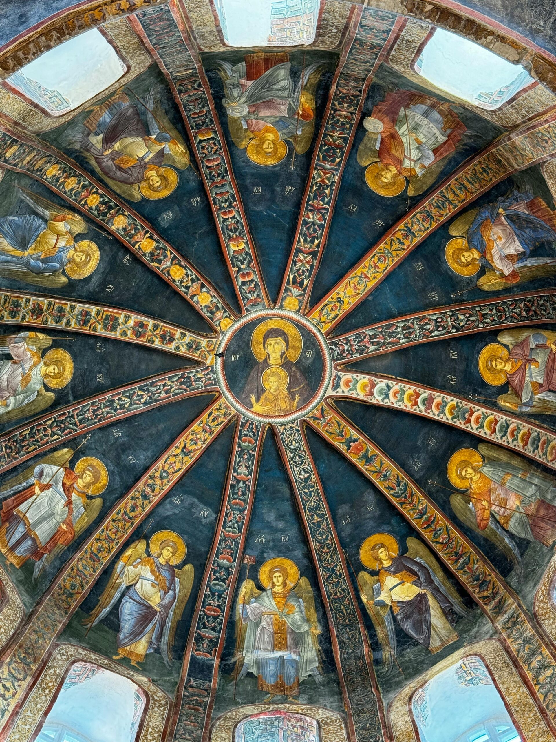 ornamented church ceiling