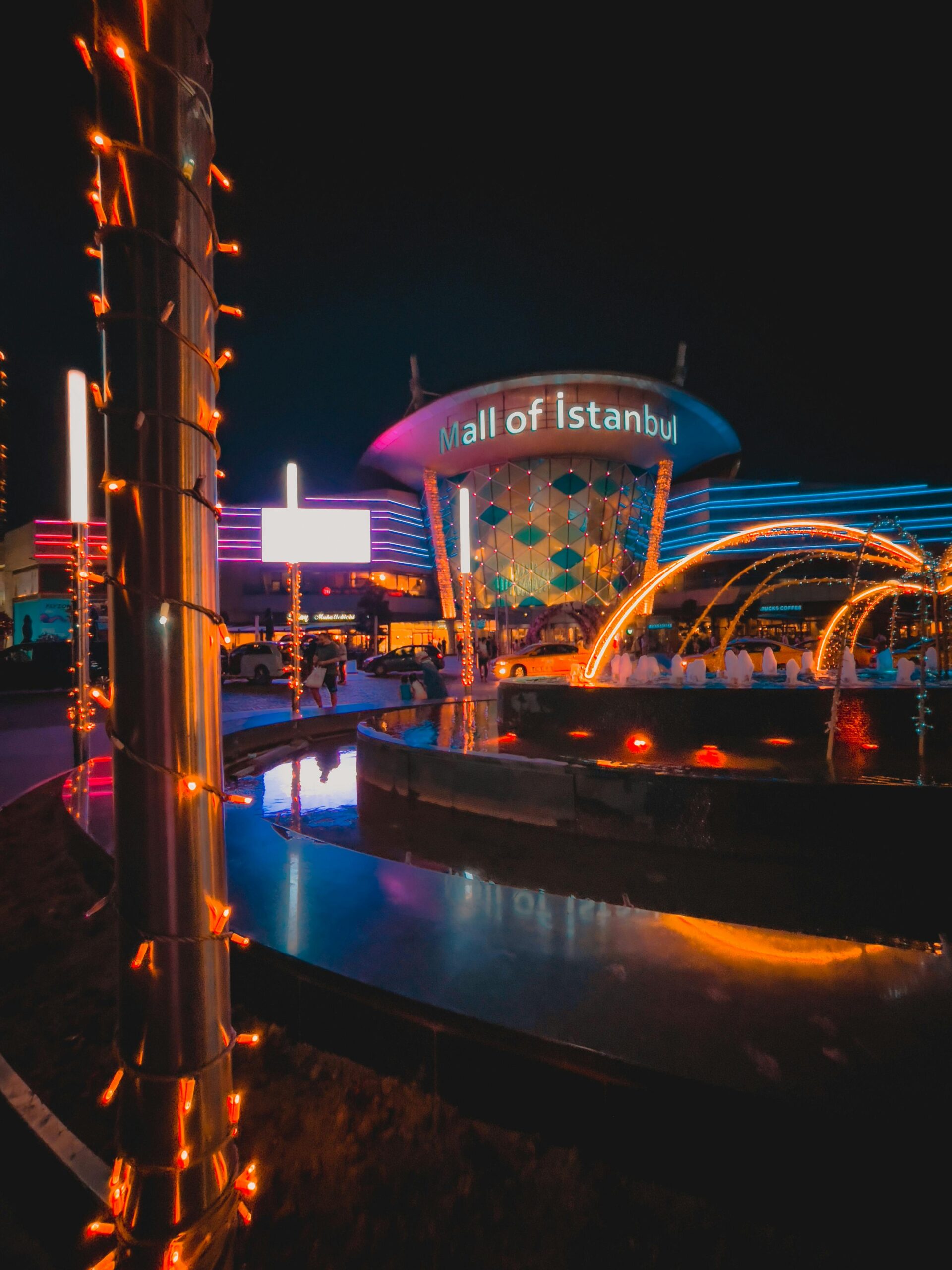 View of Mall of Istanbul at night time.